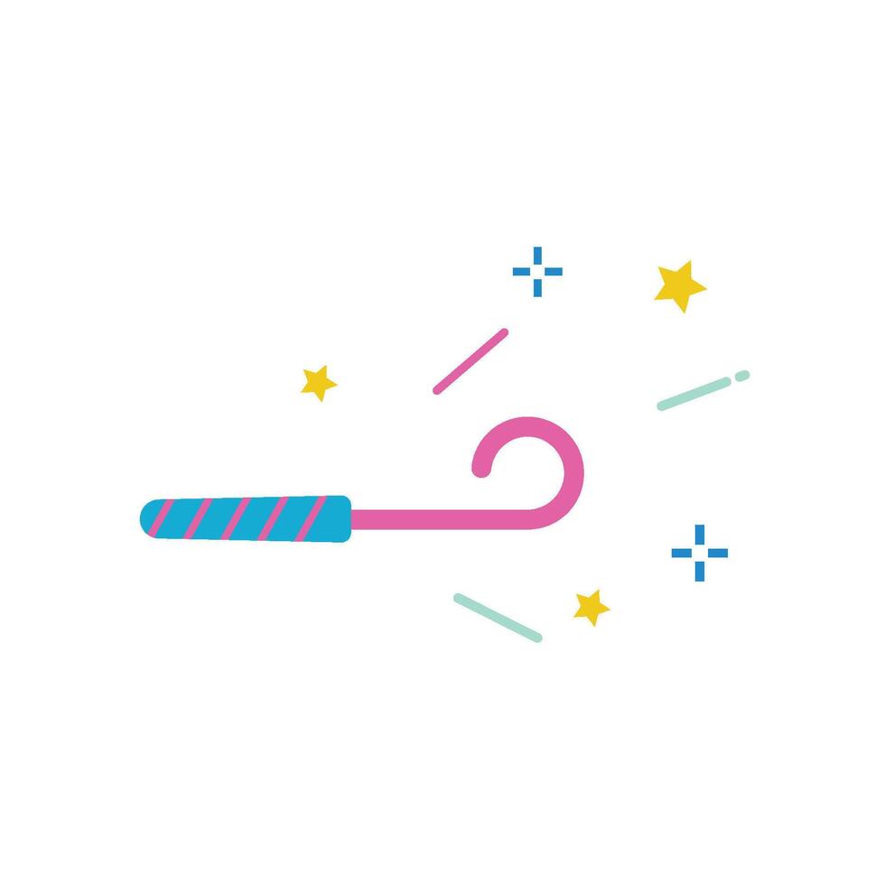 Colorful Trumpet icon vector