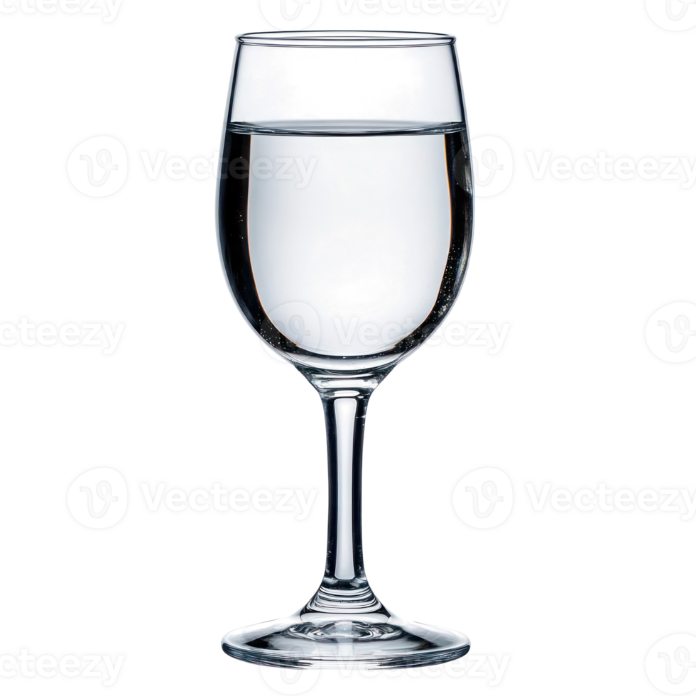 Mystical Blue Water in Elegant Wine Glass Drinks Photography png