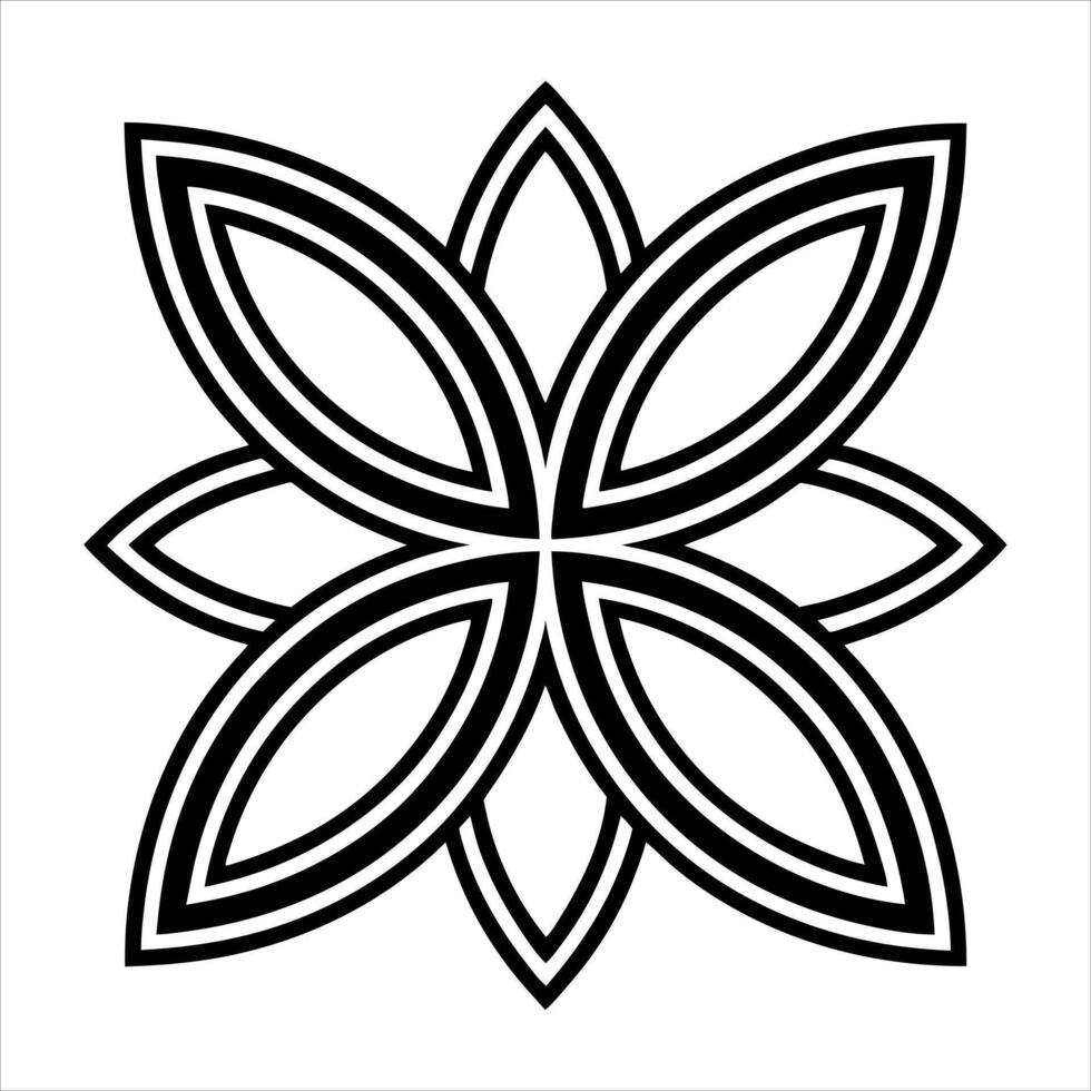 geometric ornament decorative set. vector