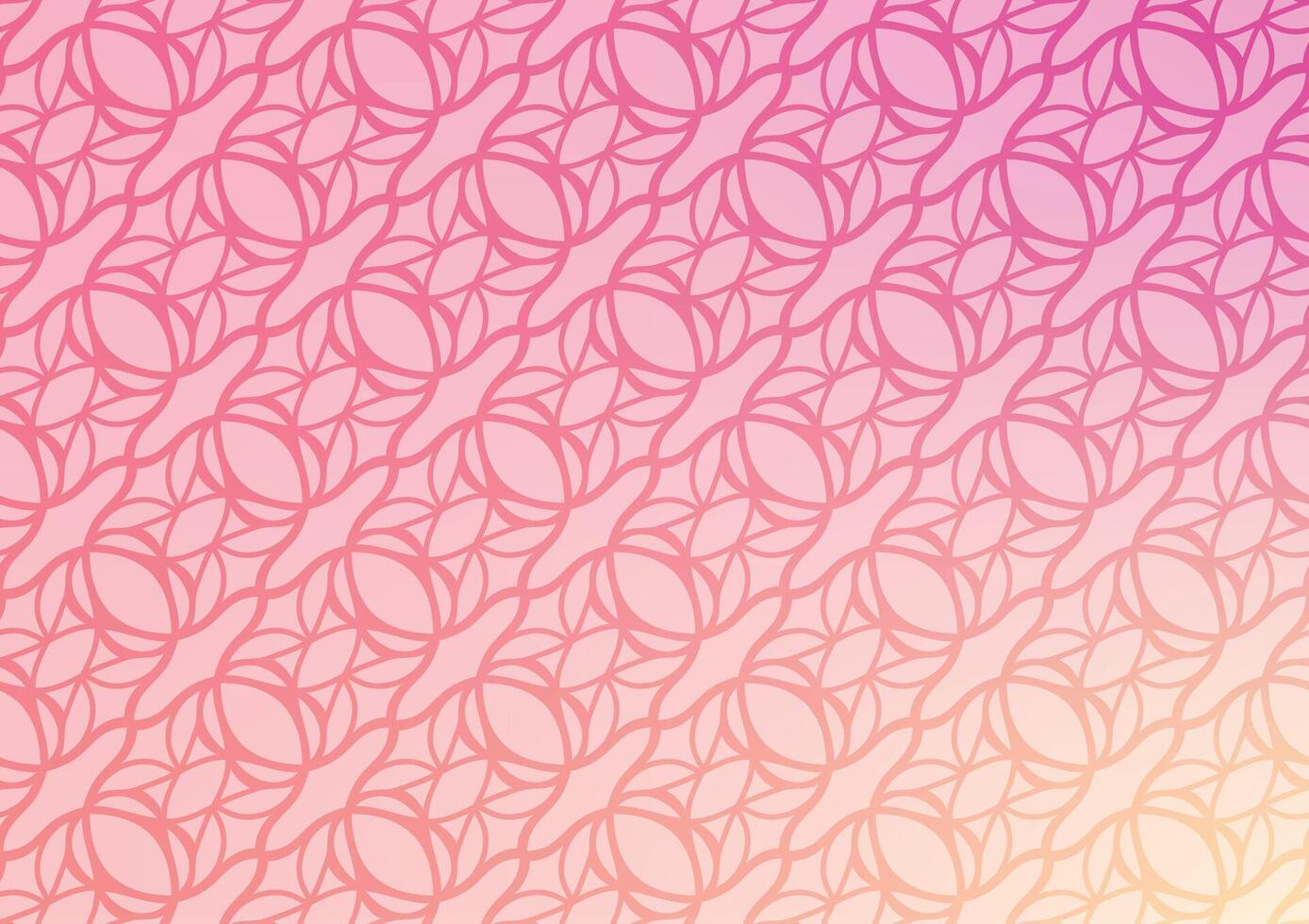 Gradient soft pink art line pattern background vector
