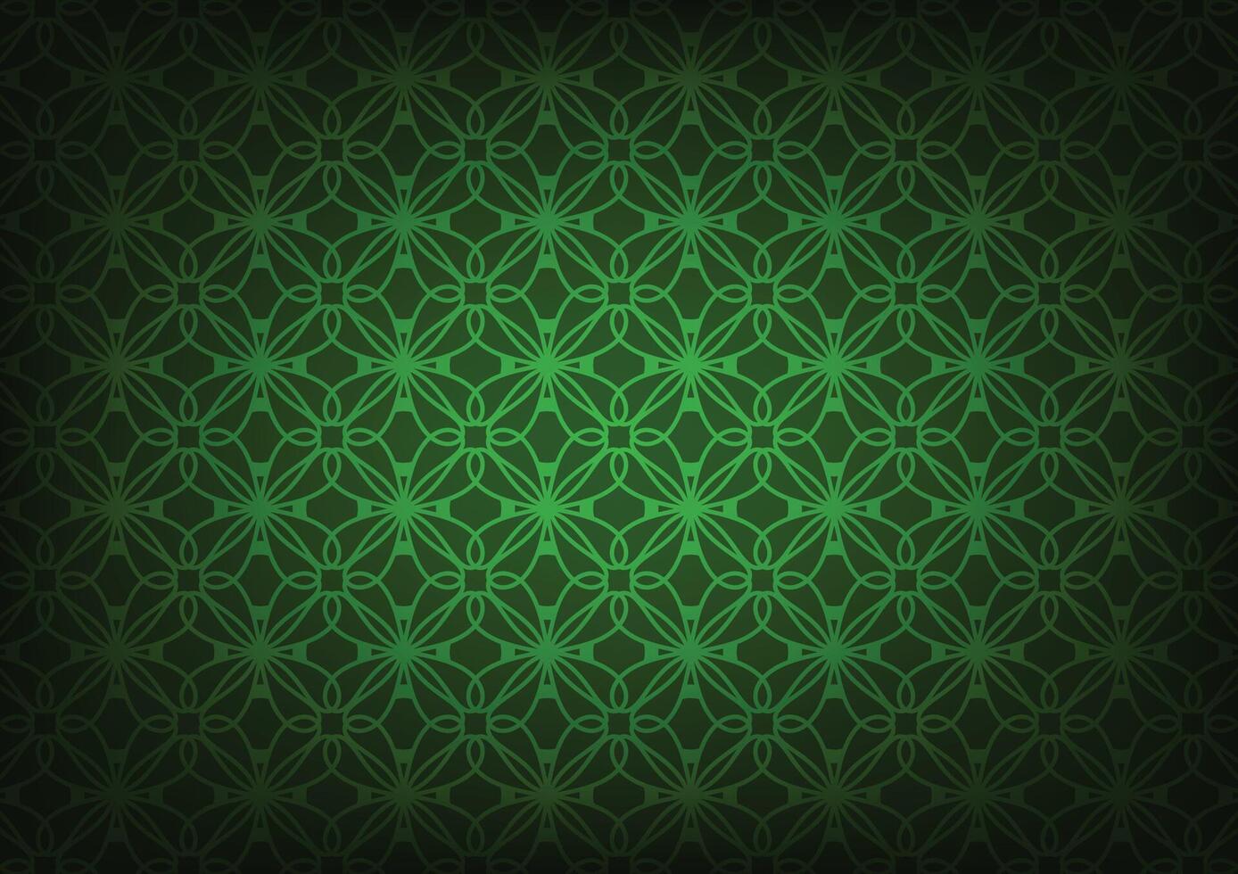 Geometry dark green pattern line gradient background vector
