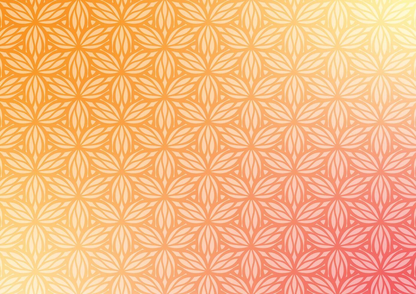 Orange triangle pattern gradient art background vector