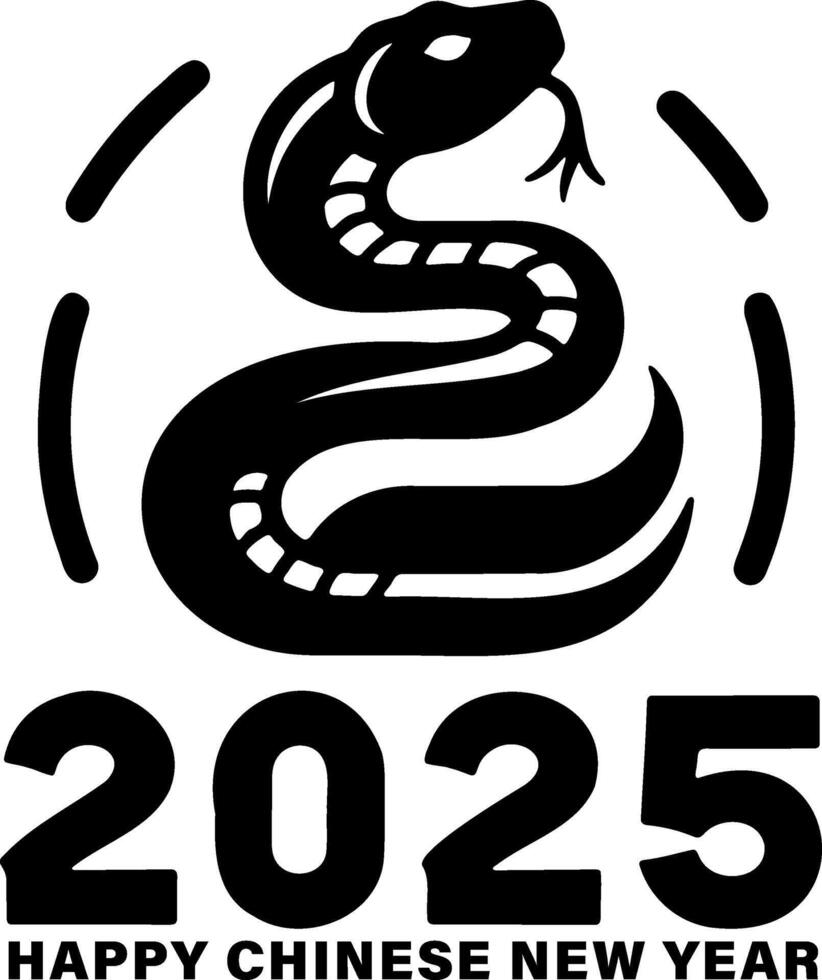 2025 Snake CNY celebration with festive design and joyful spirit vector