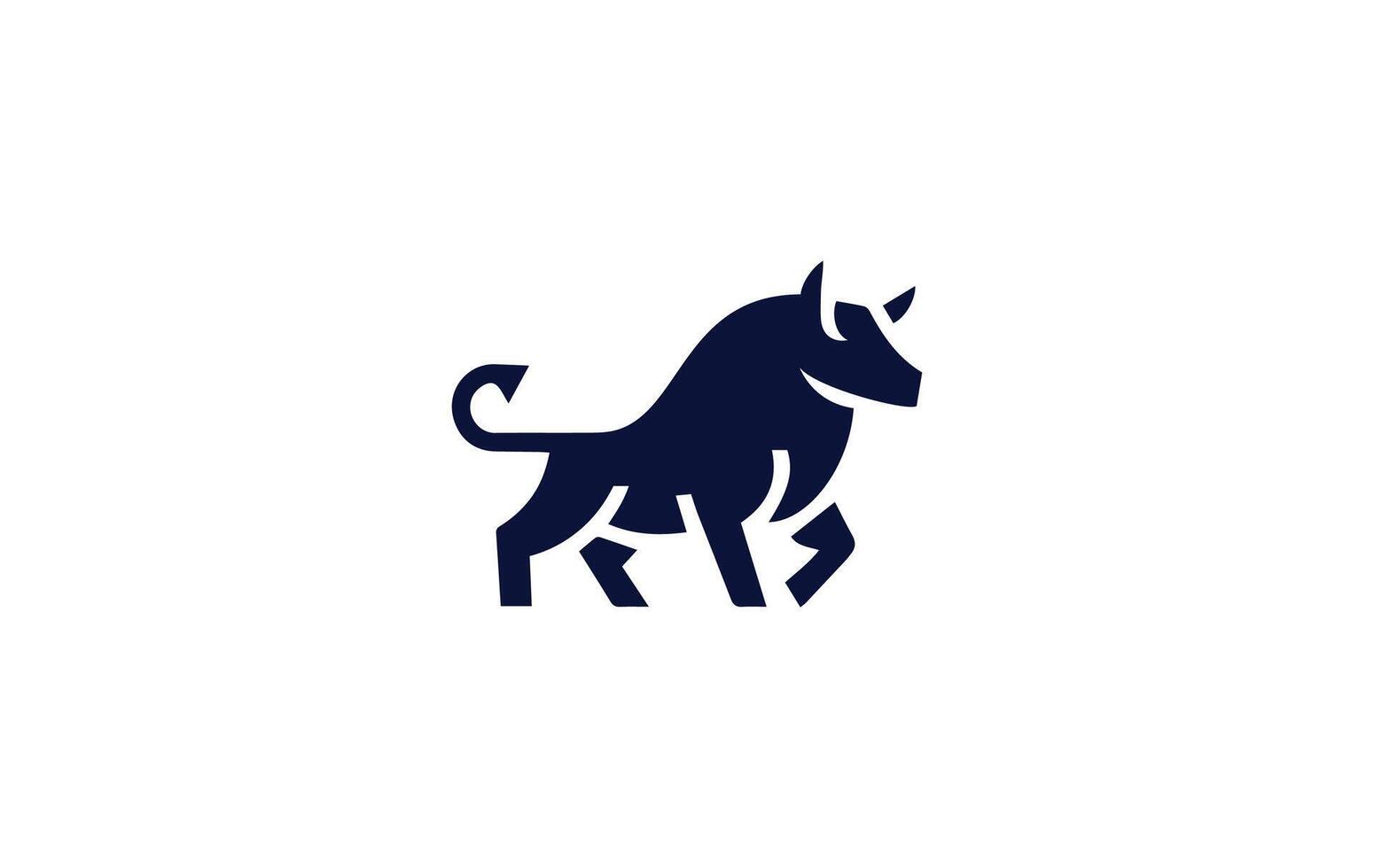 Bull logo design vector