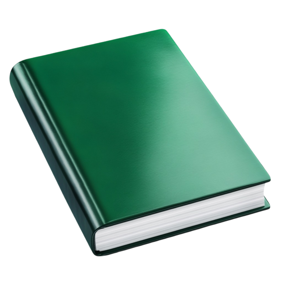 Modern Green Book Clipart for Creative Use png