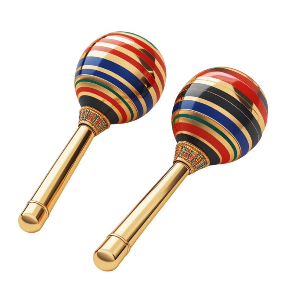 Pair of Maracas Isolated on Transparent Background png