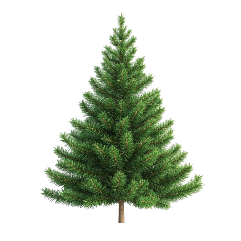 Festive Christmas Tree on Transparent Background png