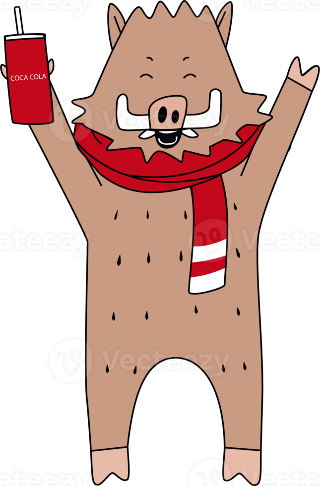 pig football fan png