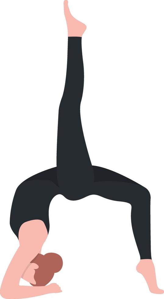 Woman Yoga Exercise Pose vector