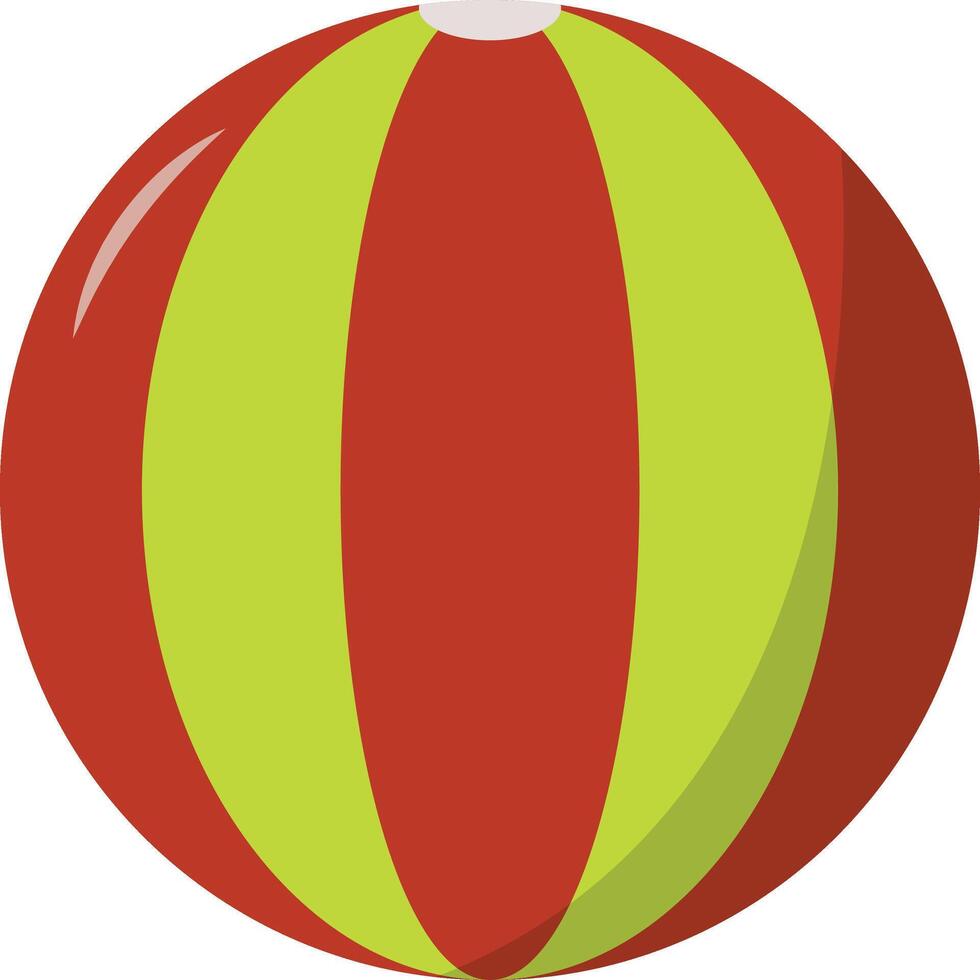 Rubber Ball Illustration in Flat Design vector