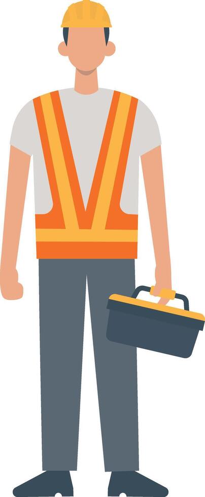 Handyman Holding Equipment vector