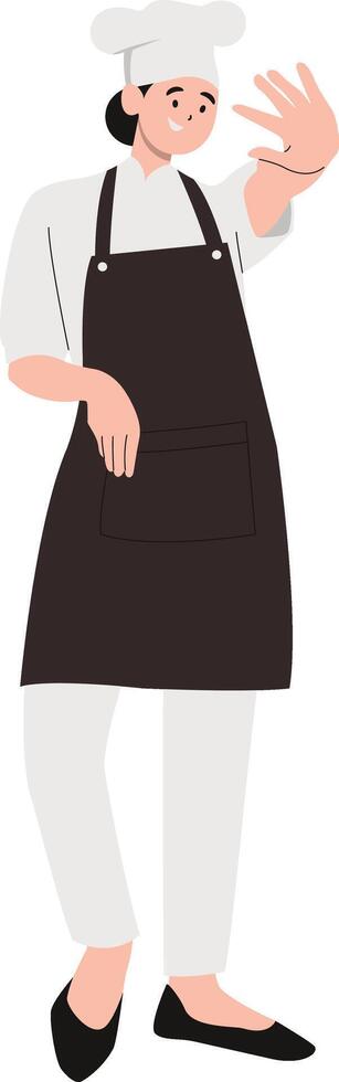 Professional Chef with Apron vector