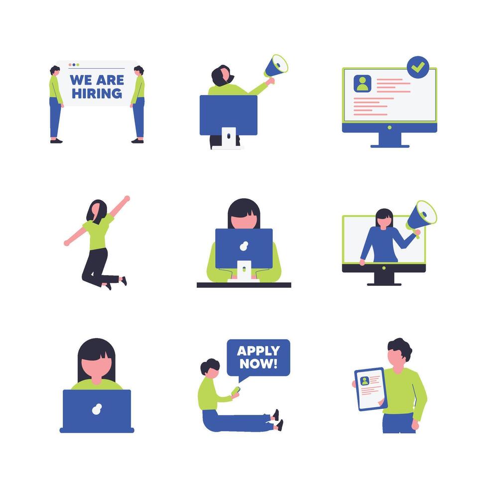 Hiring Employee Element vector