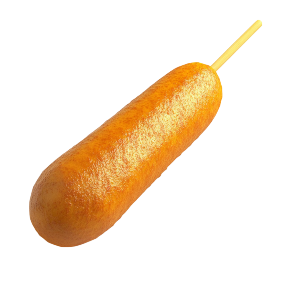 Hot Dog on Skewer Illustration on Transparent Background png