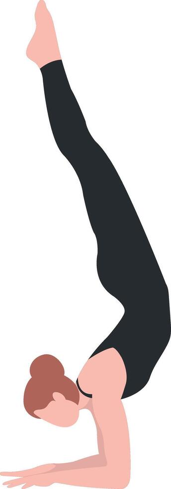 Woman Yoga Exercise Pose vector