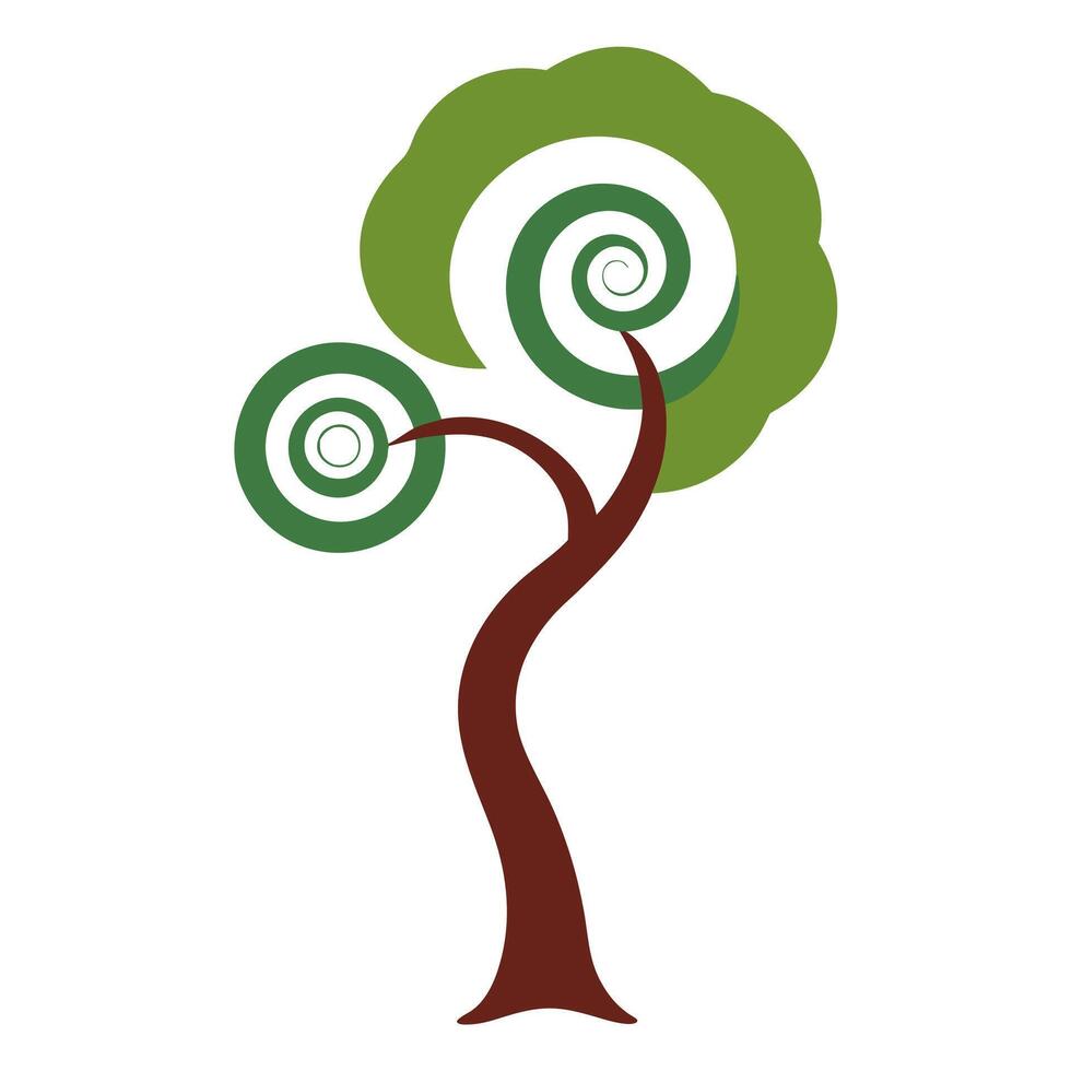 Green Tree Logo with Nature for Eco Friendly Branding vector