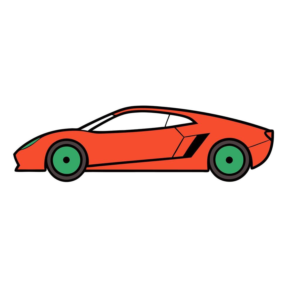 Modern Car Perfect for Transportation Design Projects vector