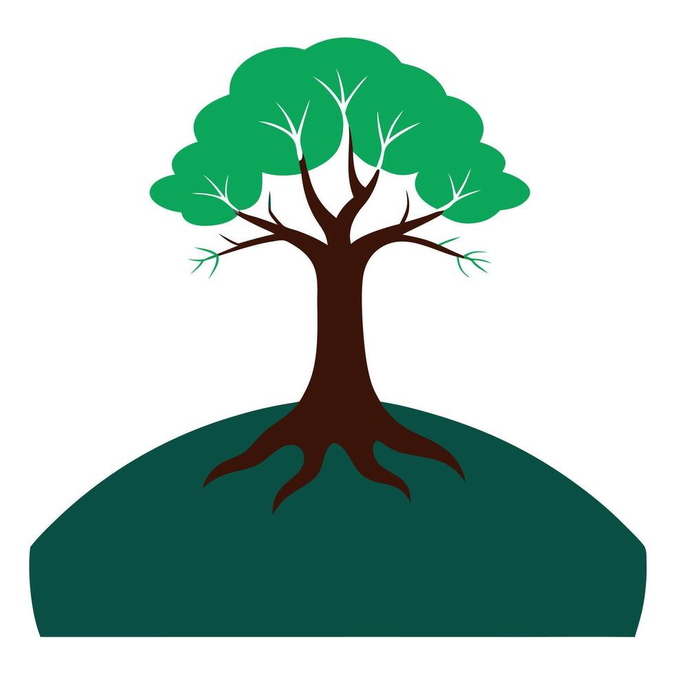 Green Tree Clipart for Design Projects vector