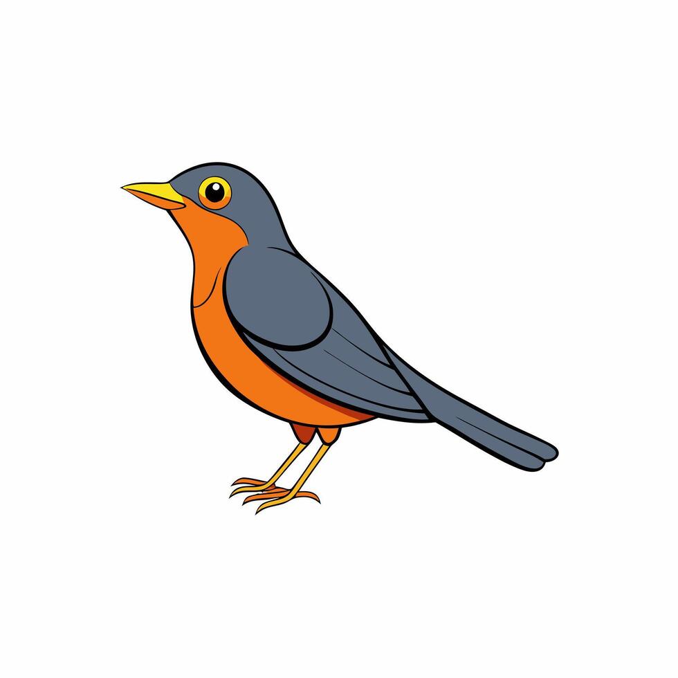 Colorful Bird Cartoon Illustration Perfect for Kids Art Projects and Designs vector
