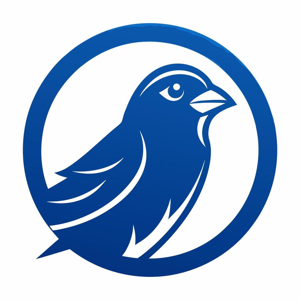 Modern Blue Bird Logo Design Abstract Style for Your Company or Personal Branding vector