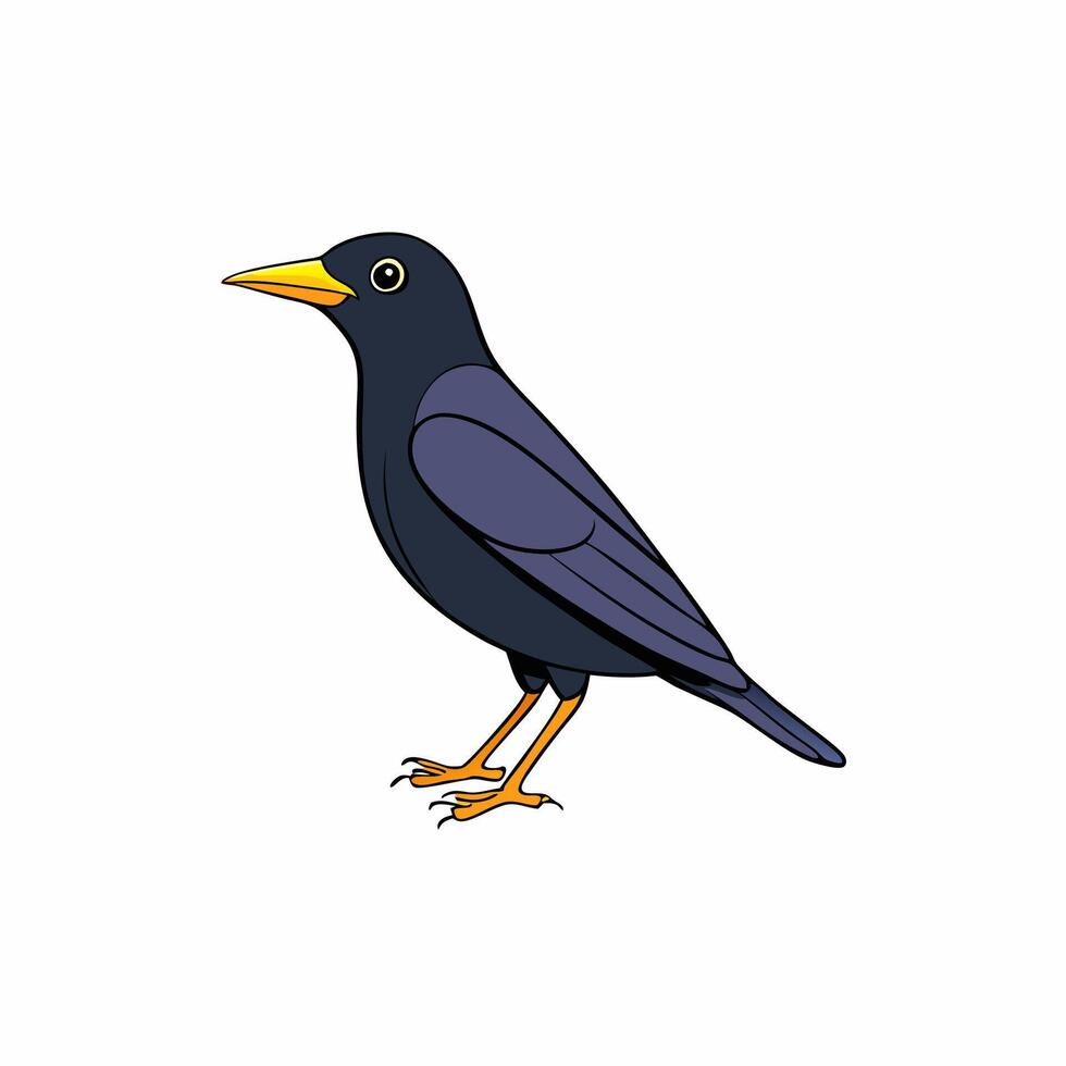 Whimsical Bird Cartoon Illustration for Creative Design and Illustration Work vector