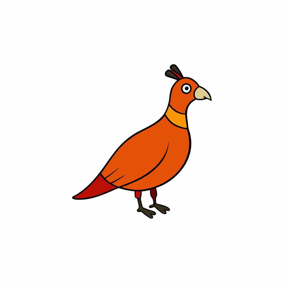 Funny Bird Character Illustration for Playful and Colorful Projects vector