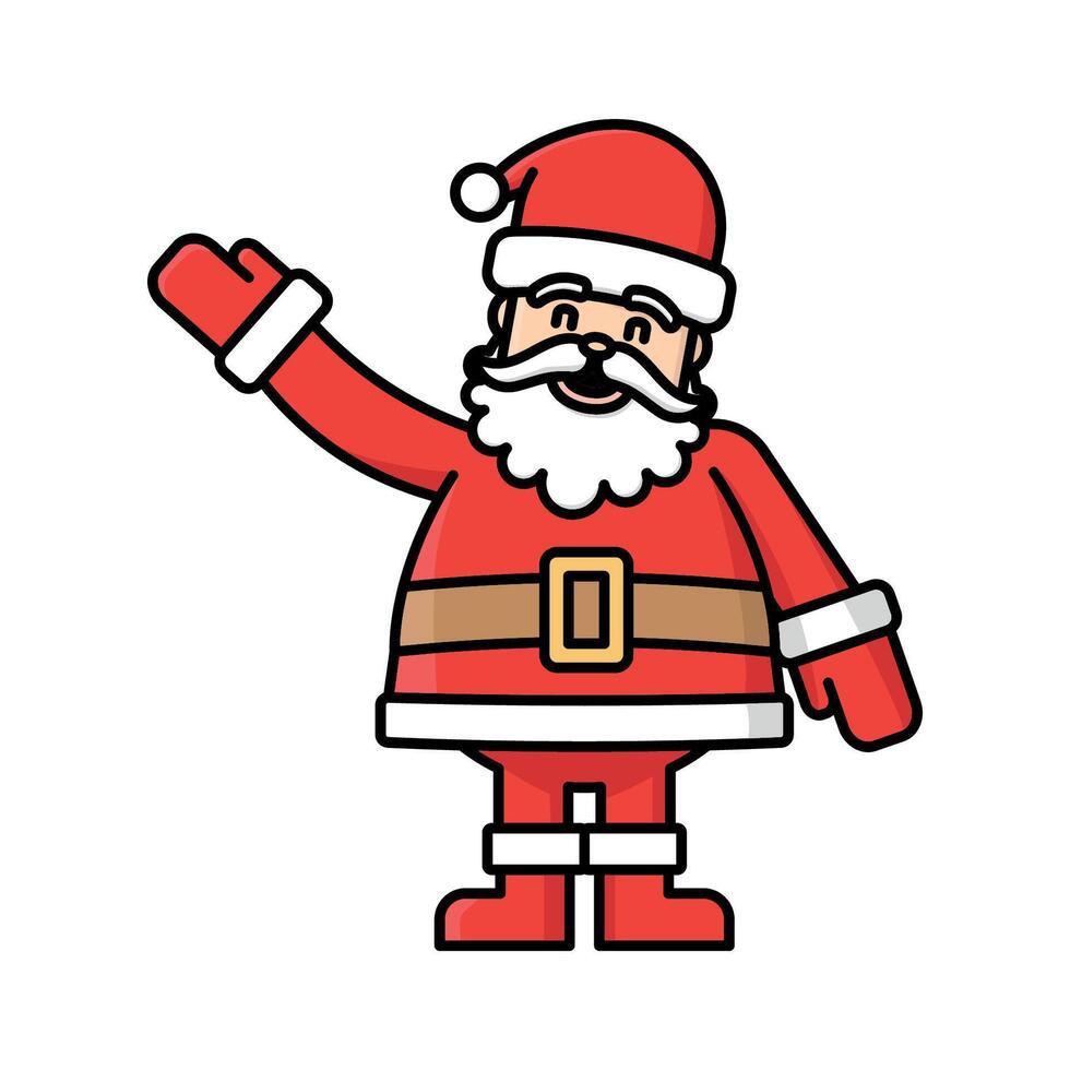 santa claus icon design template elegant style art vector