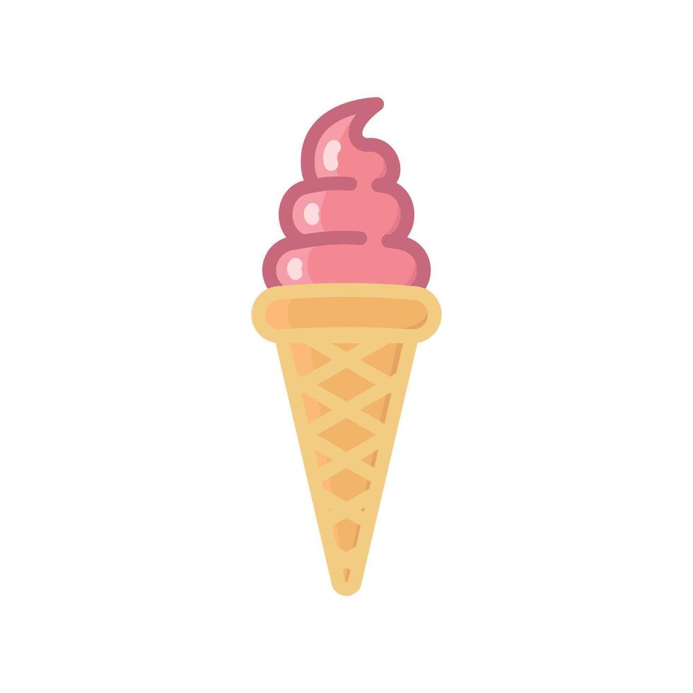 ice cream icon design template elegant style art vector