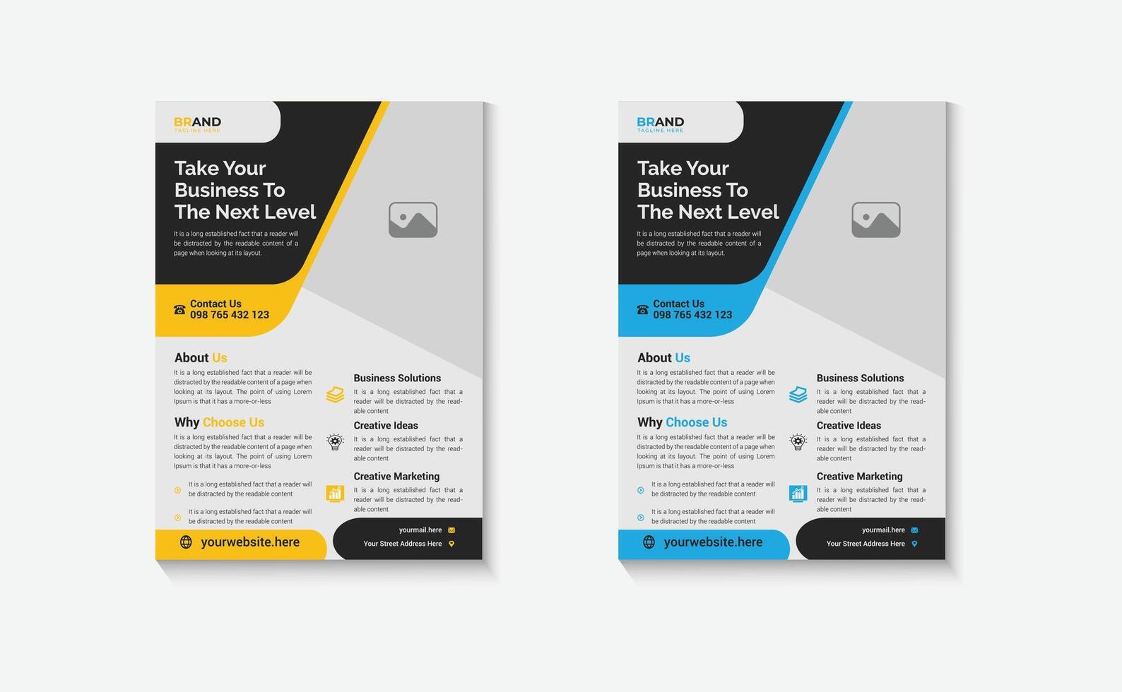 Corporate Flyer Design, Corporate Flyer Design template, digital marketing agency flyer, grow your business digital marketing new flyer, Brochure Flyer design Layout template in A4 size vector