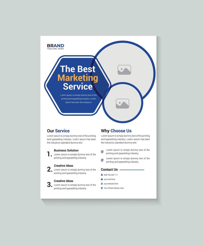 Corporate business flyer template, flyer in A4, cover modern layout, Creative Corporate Business Flyer Brochure Template Design, abstract business flyer vector