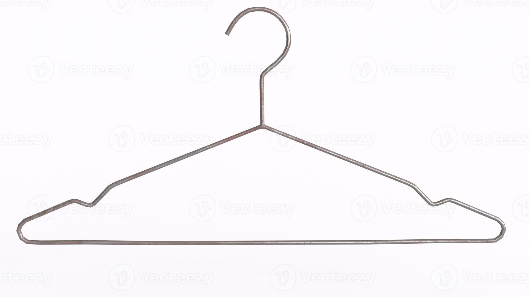 clothes hangers with white background photo
