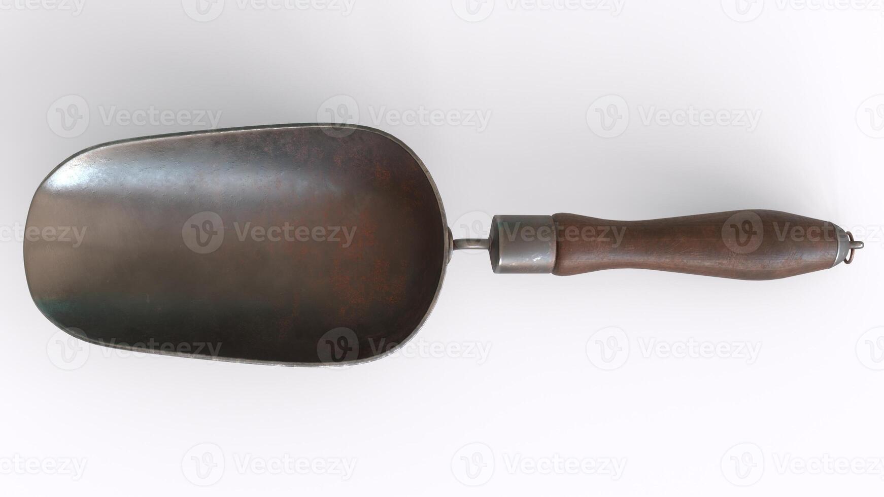grain scoop with white background photo