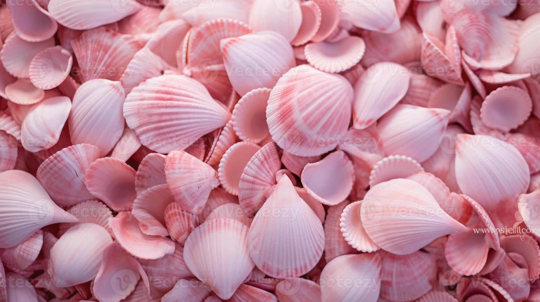 A pile of pink shells, background image photo