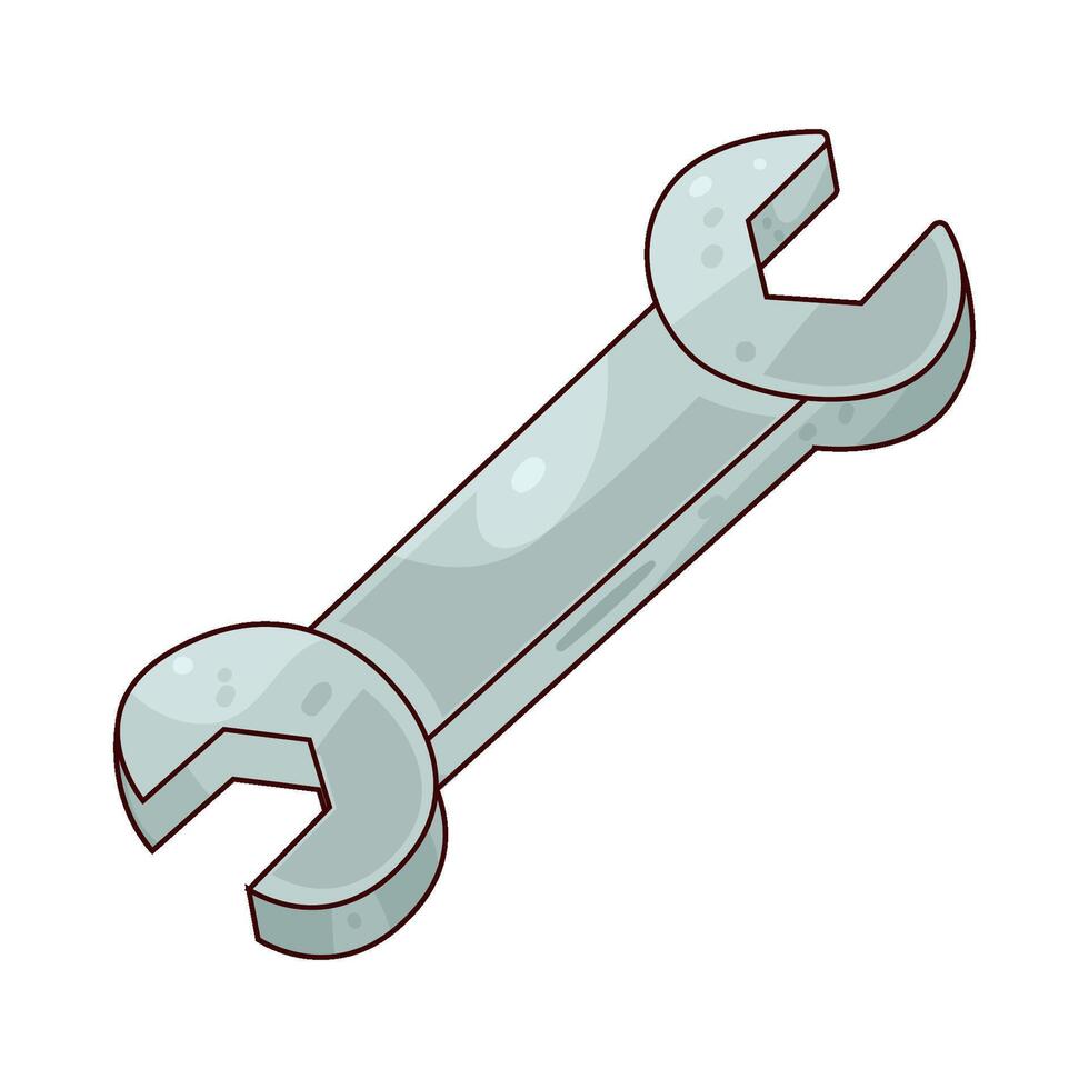 Illustration of wrench vector