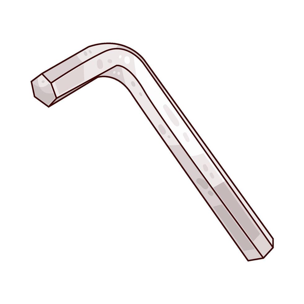 Illustration of Allen Key vector
