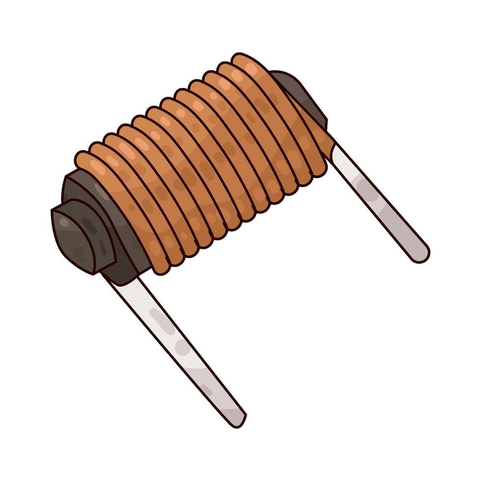 Illustration of inductor vector