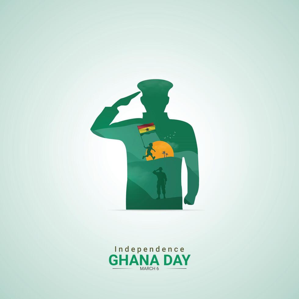 Empowering a Nation Ghana Independence day vector