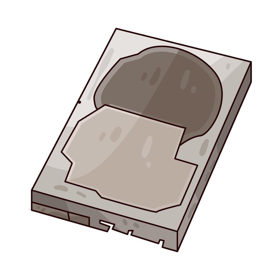 Illustration of hard disk drive vector