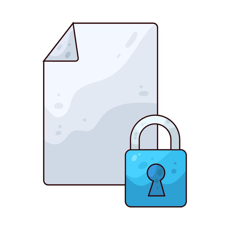 Illustration of Data Encryption vector