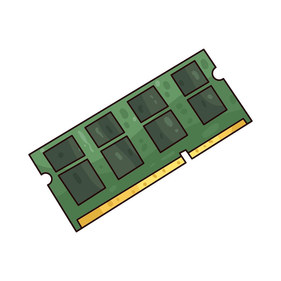 Illustration of ram memory vector