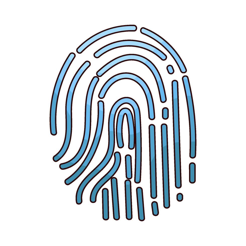 Illustration of fingerprint vector