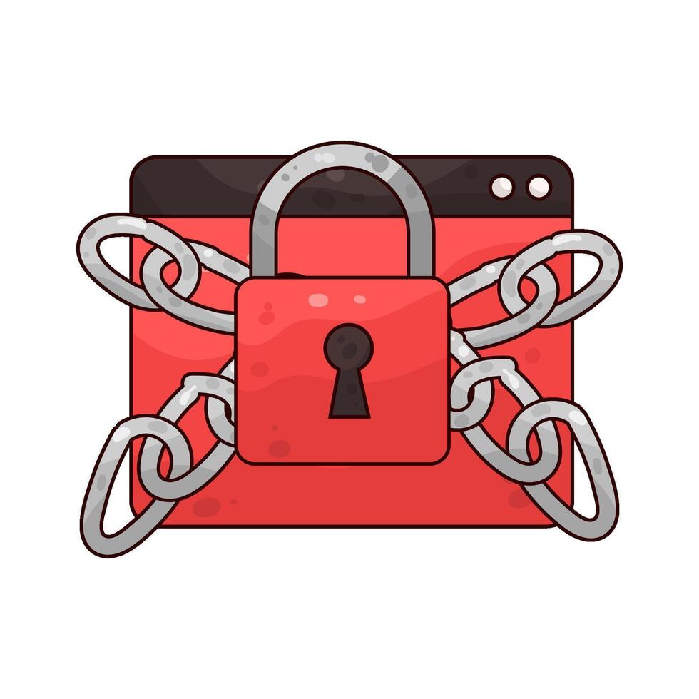 Illustration of Ransomware vector