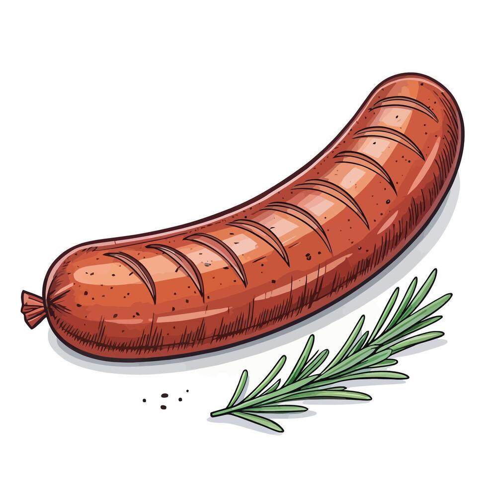 sausage clipart design vector