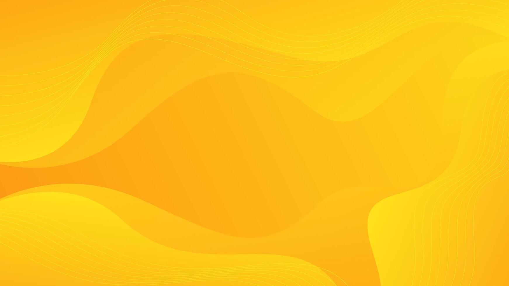 Abstract yellow fluid wave background , wallpaper design vector