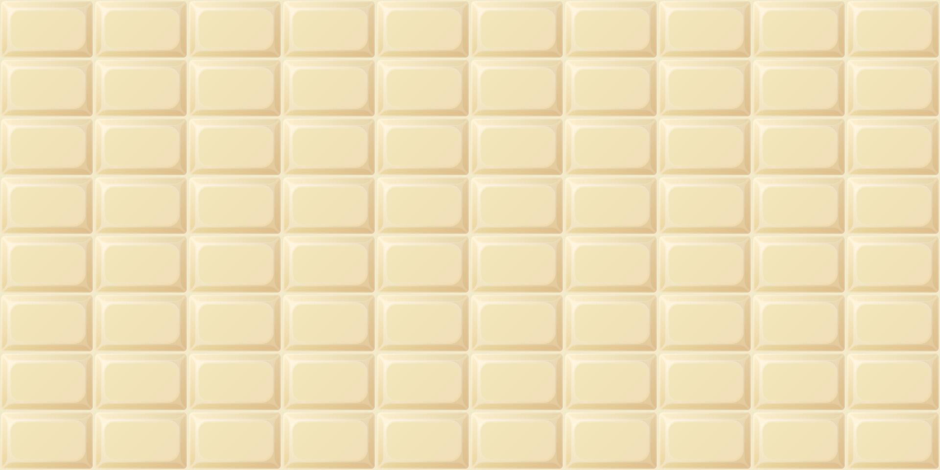 White chocolate bar rectangle shape seamless pattern background graphic illustration. vector