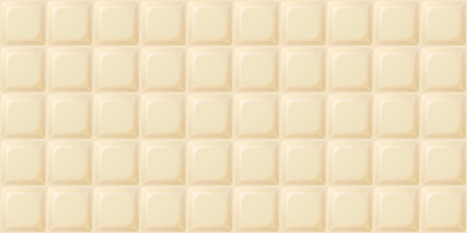 White chocolate bar square shape seamless pattern background graphic illustration. vector
