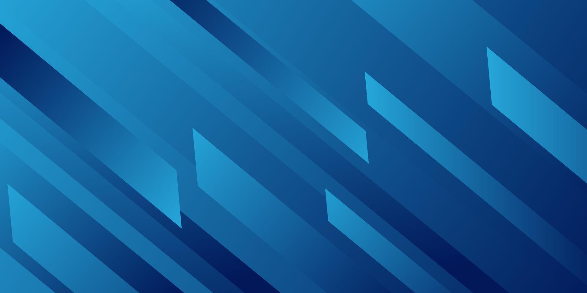 Abstract dynamic dark blue gradient illustration background with simple rectangle pattern with 3D look. Futuristic and luxury design. Eps10 vector