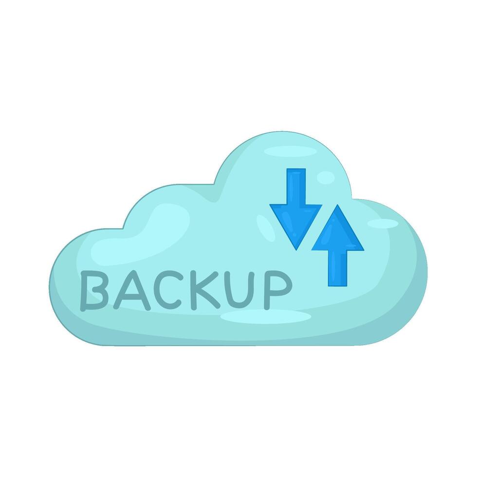 Illustration of Data Backup vector