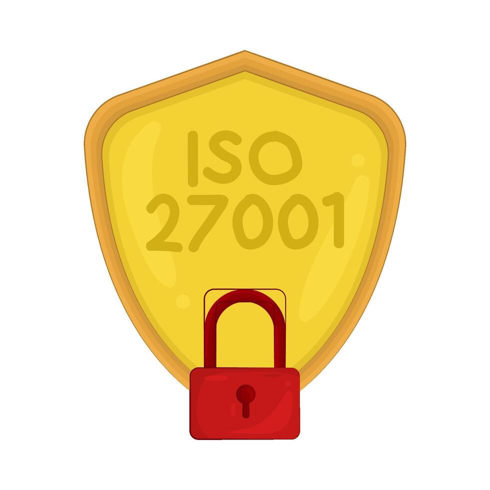 Illustration of ISO 27001 Standard vector