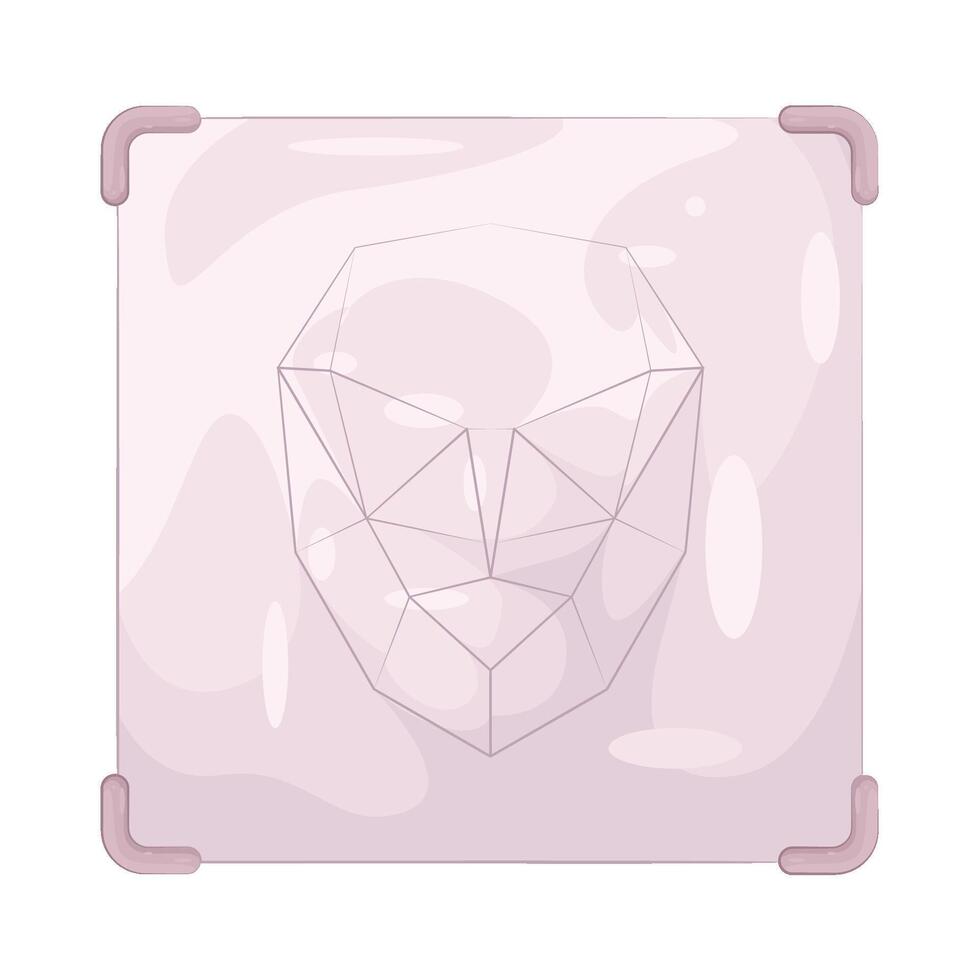 Illustration of Biometric Scan vector